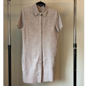 Gray Theory button down dress